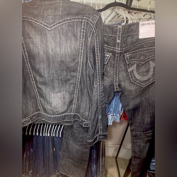 NWT Rare True Religion Ricky and Jimmy Super T RFLKT Complete Denim set - Picture 10 of 10